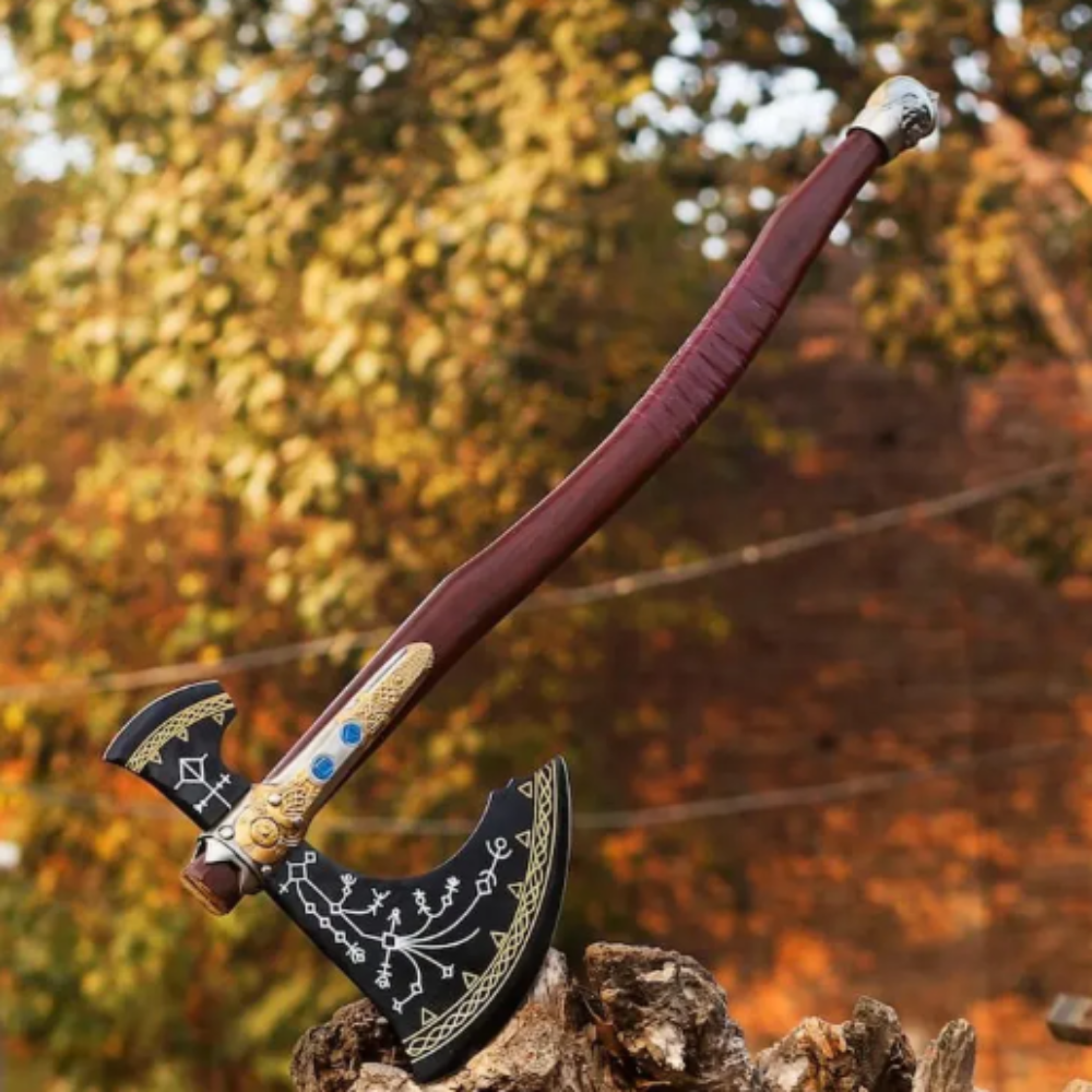 God Of war leviathan axe AXE with Ash Wood handle - Small Gow 22" inches