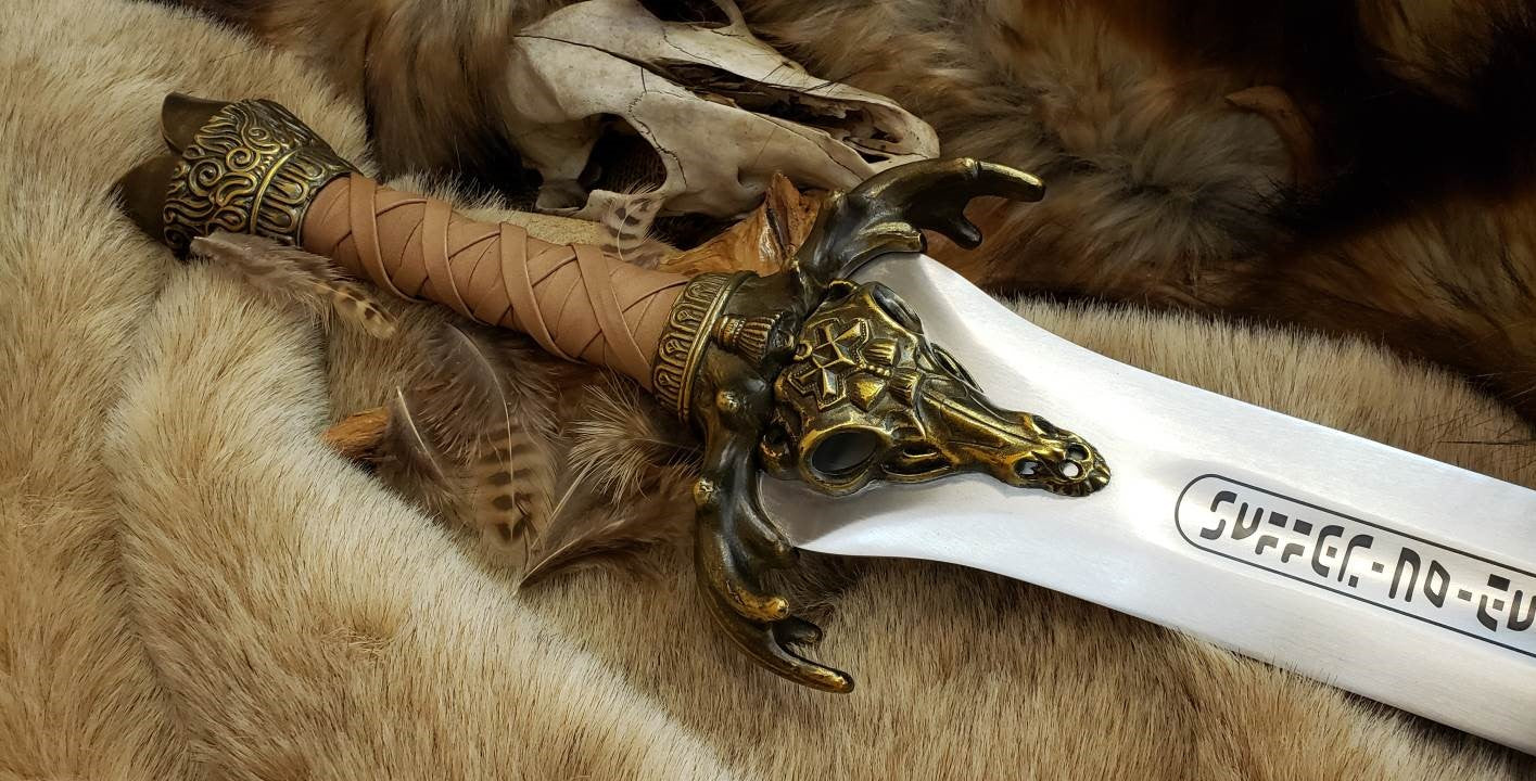 Conan Father's Sword | Conan The Barbarian Hand Forged Replica Sword | Handmade Authentic Replica | Collectible Conan the barbarian sword