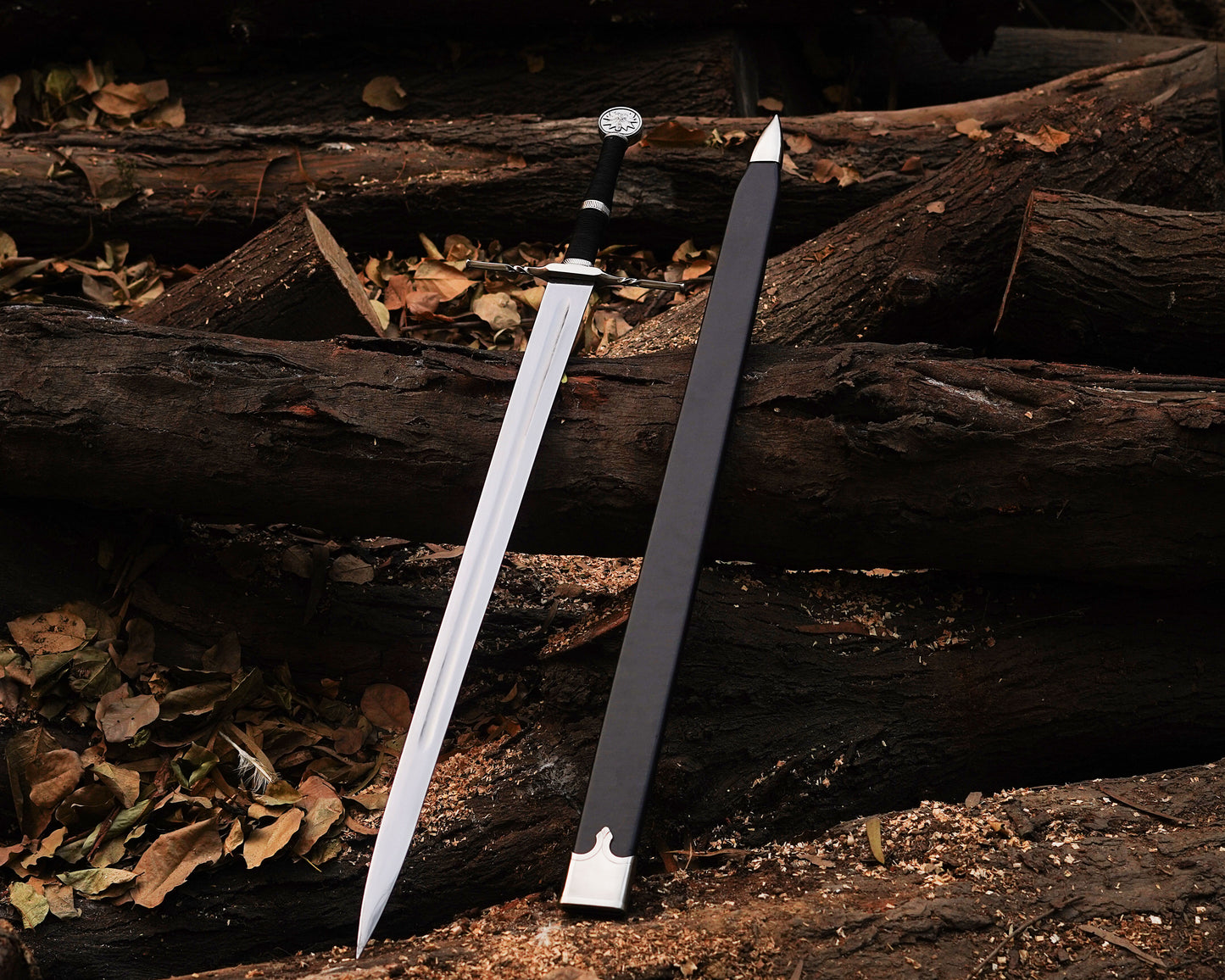 Premium Witcher Steel Replica – Geralt of Rivia 40" Handcrafted Sword with Matching Scabbard
