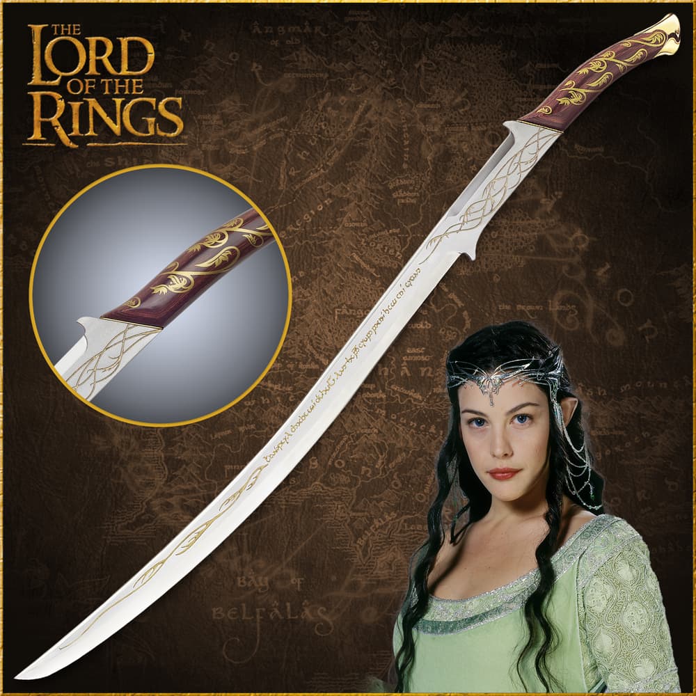 Handmade Hadhafang Sword of Arwen Evenstar Replica Short Sword of Frodo