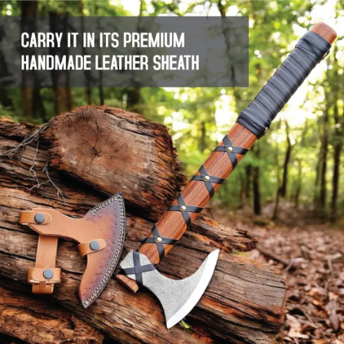 Handmade RAGNAR'S Viking Axe, Viking Bearded Axe- Ragnar