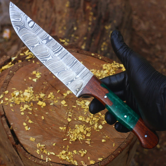 Hand Forged Damascus Steel Chef Knife, Damascus Chef knife, Kitchen Chef Knife - AD-CK005
