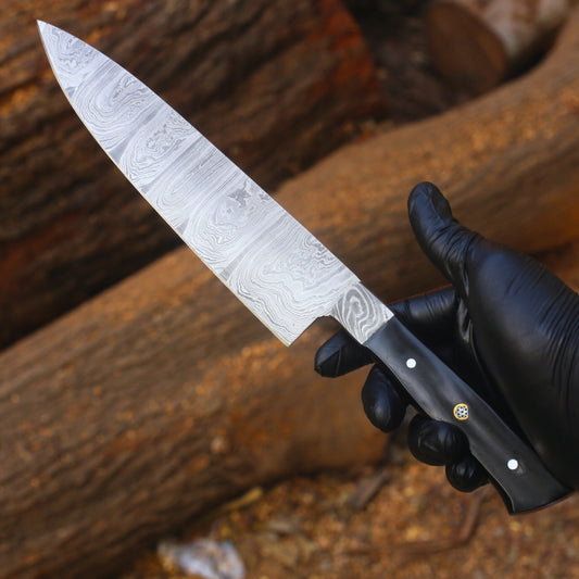 Hand Forged Damascus Steel Chef Knife, Damascus Chef knife, Kitchen Chef Knife - AD-CK007