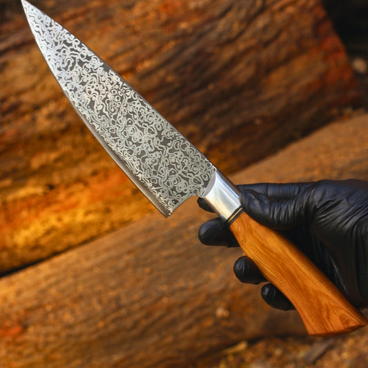 Hand Forged Damascus Steel Chef Knife, Damascus Chef knife, Kitchen Chef Knife - AD-CK008