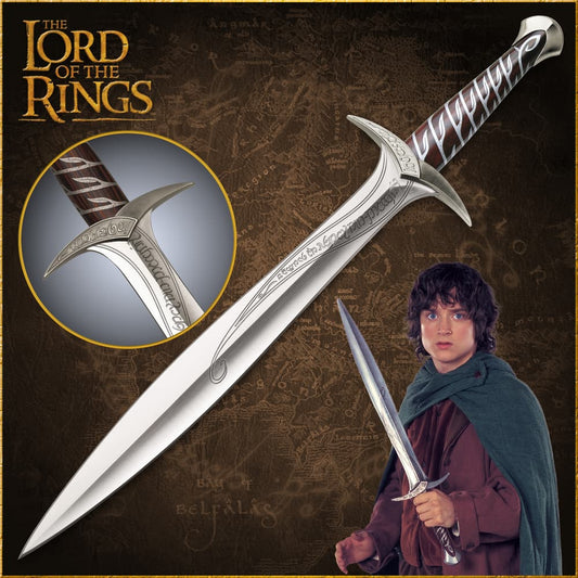 LOTR Sting Sword Replica | Frodo’s Elven Dagger | Lord of the Rings Collectible | Hobbit Sword | Fantasy Blade | Cosplay & Display Prop
