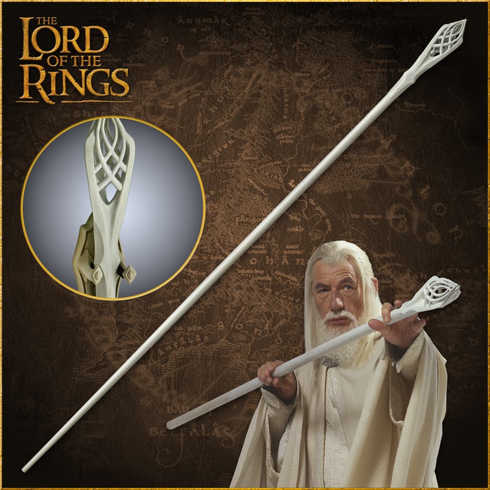 LOTR Gandalf Wizard Staff Glamdring Sword Hobbit Lord of the Rings Replica Staff