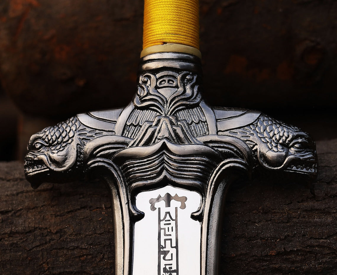 Hand-Forged Conan the Barbarian "Atlantean" Replica Sword – Stainless Steel with Leather Cover