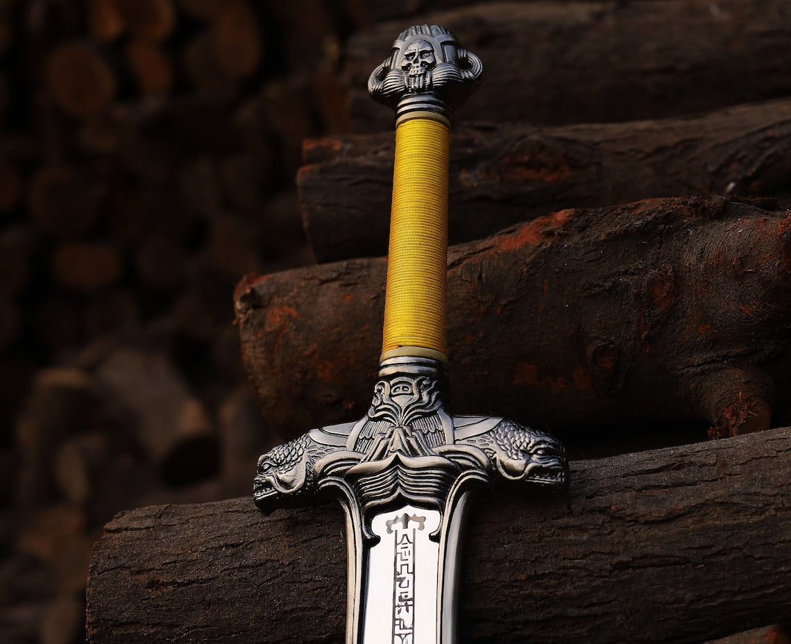 Hand-Forged Conan the Barbarian "Atlantean" Replica Sword – Stainless Steel with Leather Cover