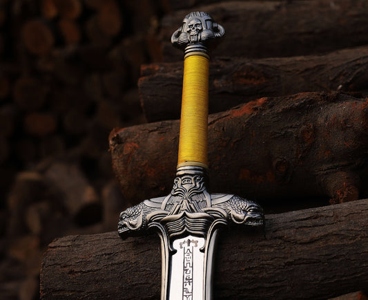 Hand-Forged Conan the Barbarian "Atlantean" Replica Sword – Stainless Steel with Leather Cover