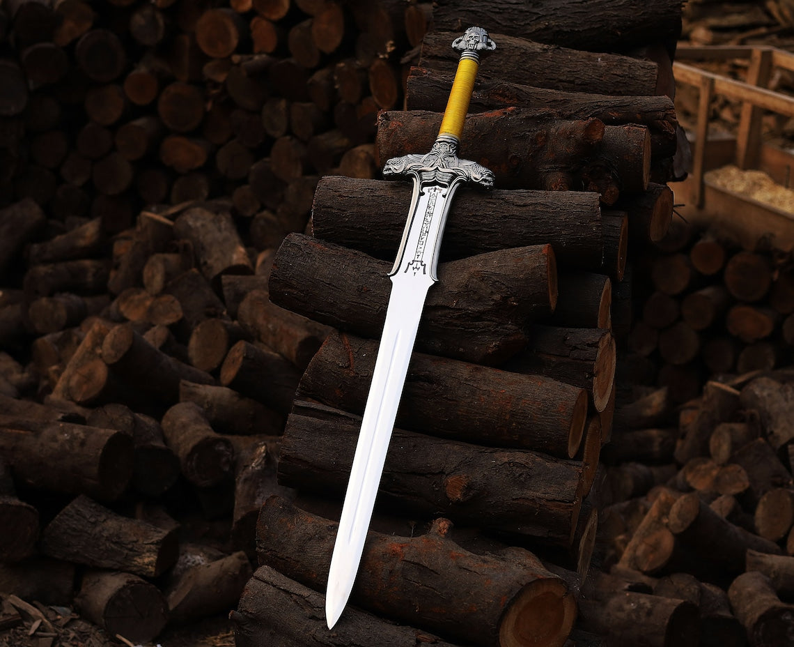 Hand-Forged Conan the Barbarian "Atlantean" Replica Sword – Stainless Steel with Leather Cover